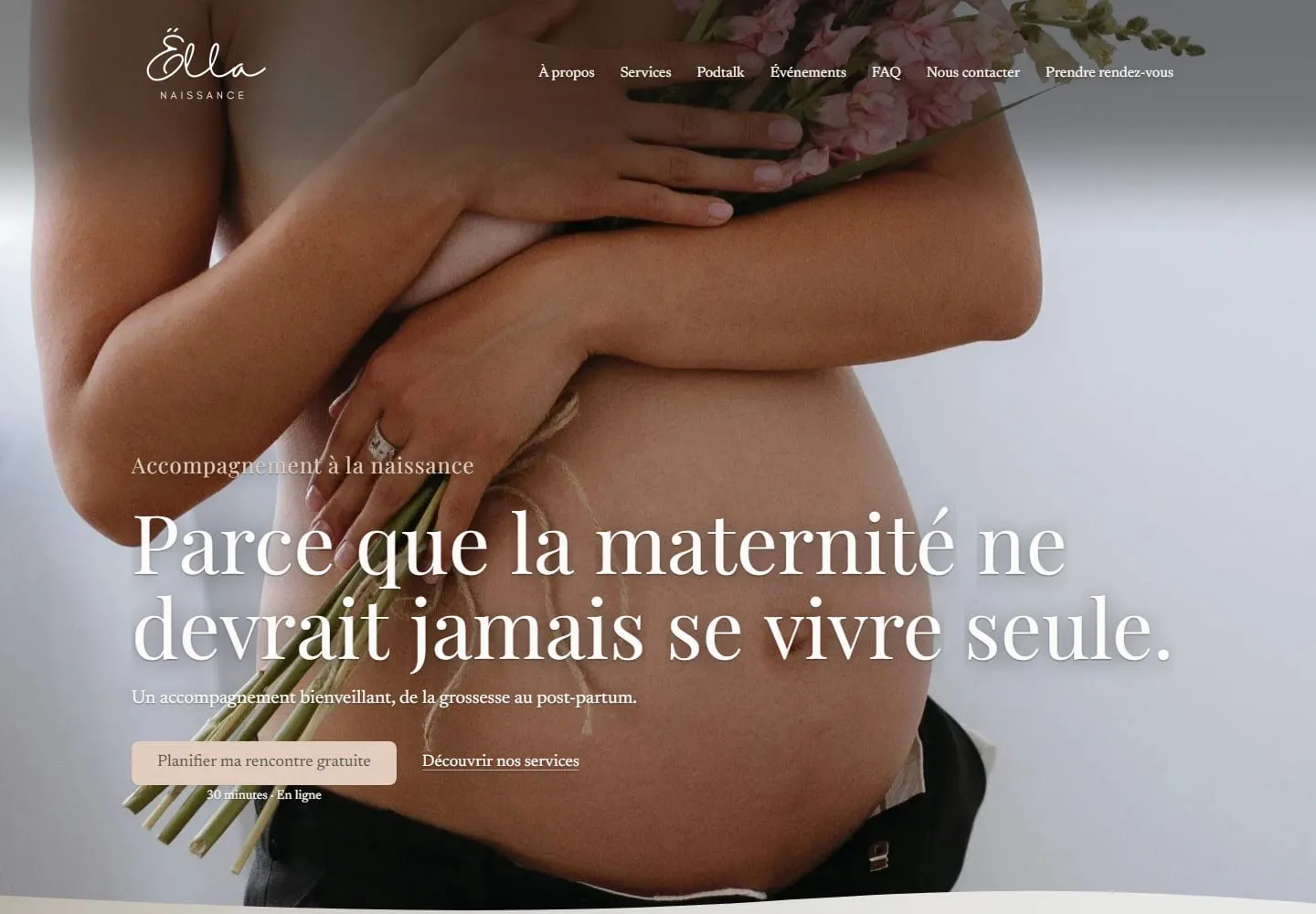 Accueil de ËLLA Naissance sur ordinateur